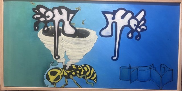 Killa Beez, a wasp nest and graffiti painting